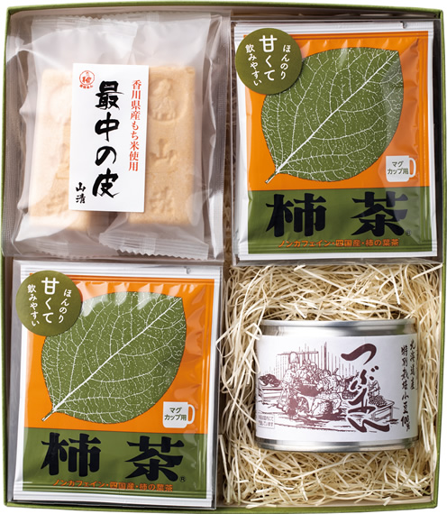 柿茶と「山清 つぶあん」セット